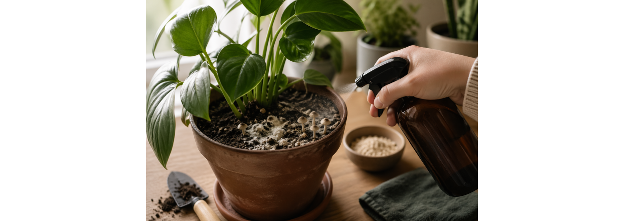 Svamp i potteplanter: S�dan bek�mper du det effektivt