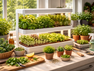Indend�rs k�kkenhave: S�dan dyrker du urter og gr�nt hele �ret