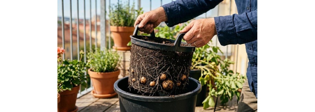 Kartoffelpotter til altan fra Fritid & Bolig online