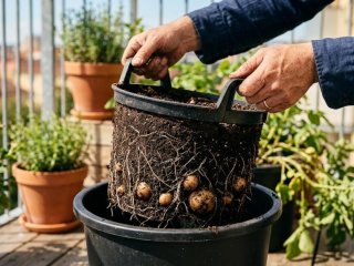 Kartoffelpotter til altan fra Fritid & Bolig online