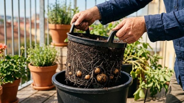 Kartoffelpotter til altan fra Fritid &amp; Bolig online