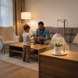 V�kstlys med timer og justerbar h�jde � EMOS Z7905