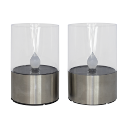 Solcelle Bordlysestager 2 stk.