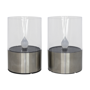 Solcelle Bordlysestager 2 stk.