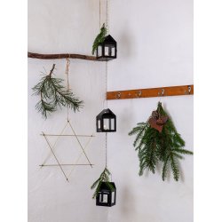 3 stk. Sorte Hngelanterner p kde