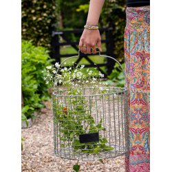 Rund Trdkurv med stort hndtag