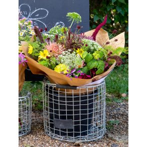 Rund Tr�dkurv med stort h�ndtag