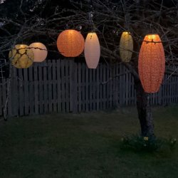 Rund Solcellelanterne