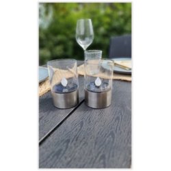 Solcelle Bordlysestager 2 stk.