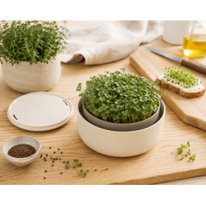 Rundt mikrogr�nt dyrkningssystem