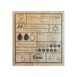 �kologiske chilifr� � Aurora, 6 fr�