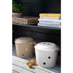 Kartoffelspand i taupe