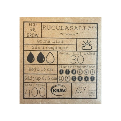 �kologiske rucolafr� � Common, 400 fr�