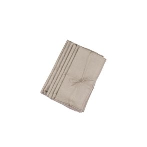 Stof serviet.  Sandfarvet.